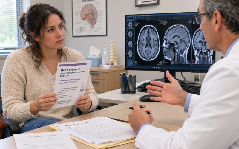 Depo-Provera lawsuit involving brain tumor and meningioma claims